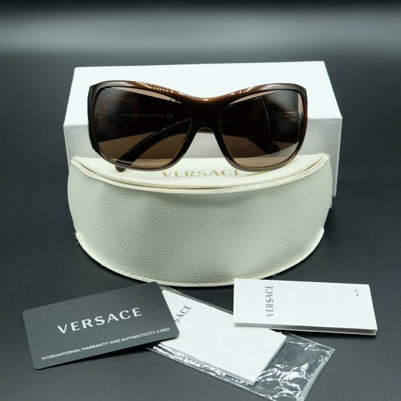 Versace Accessories - VERSACE Sunglasses 4133B 724 73 Brown Frame Lens Made in Italy